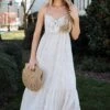 Blissfully Graceful Cream Floral Maxi Dress -Trendy Clothing Store 2P4A4047