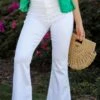 Kaitlyn White Flare Jeans