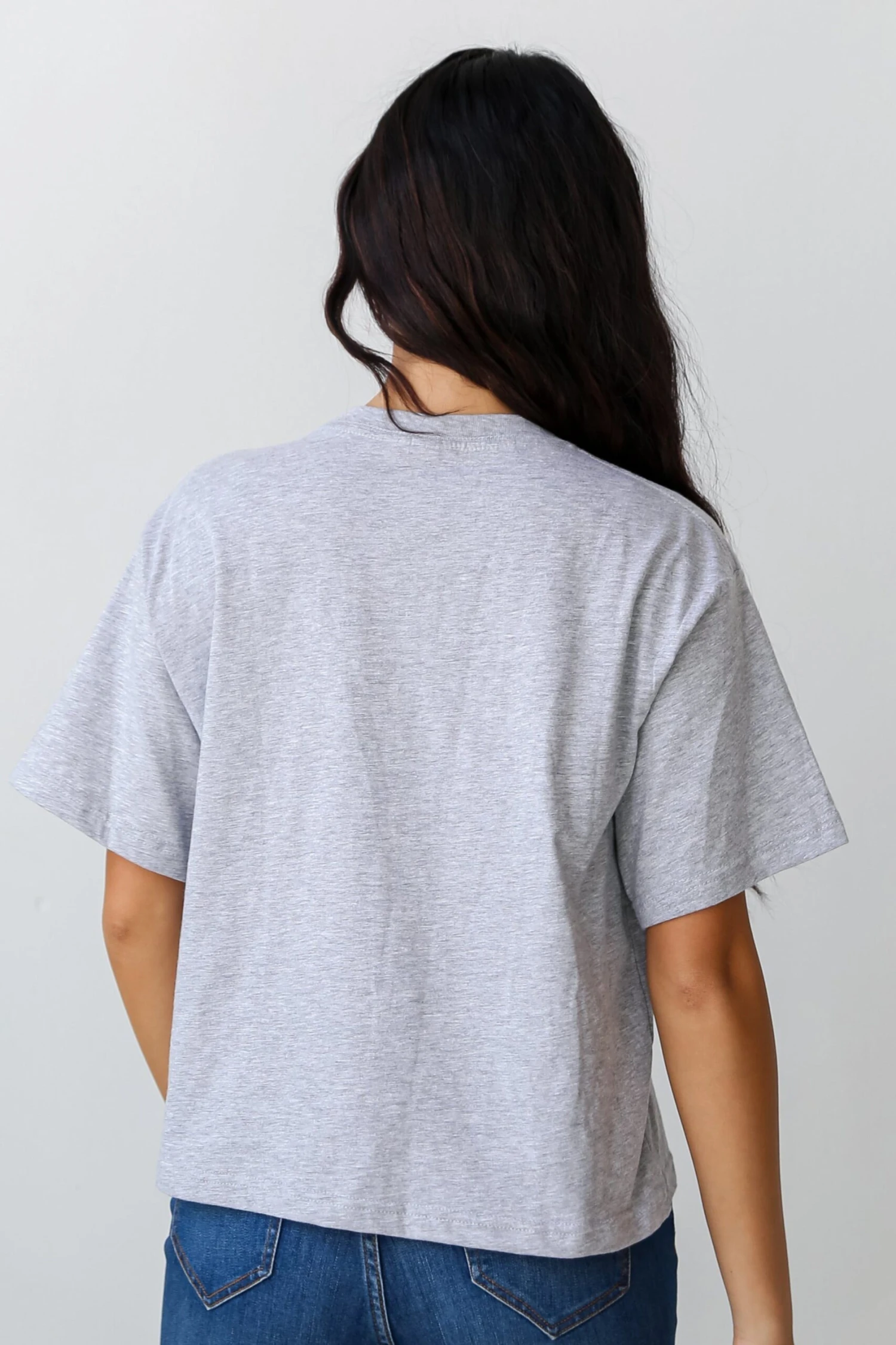 Heather Grey Charleston South Carolina Cropped Tee 7 Heather Grey Charleston South Carolina Cropped Tee - Image 5