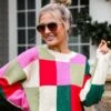 Comfiest Trend Checkered Oversized Sweater