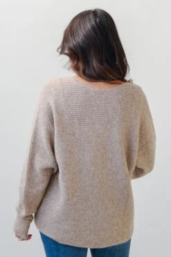 Parker Beige Oversized Sweater - DOORBUSTER -Trendy Clothing Store shopdressup beige oversized sweater 7