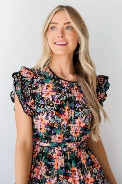FINAL SALE - Moment Of Beauty Black Tiered Floral Mini Dress -Trendy Clothing Store shopdressup black floral mini dress 4 51033740 6f9f 411a 881b 1f231fac3459