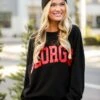 Black Oversized Georgia Sweatshirt