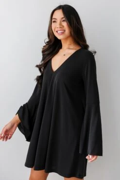 FINAL SALE - Flirty Delight Black Bell Sleeve Mini Dress -Trendy Clothing Store shopdressup black mini dress 12 b8a45bd5 18b4 44d7 b037 7b0ca6b82834