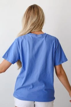 Blue Atlanta Baseball Block Letter Tee -Trendy Clothing Store shopdressup blue atlanta tee 5 864aca9f 701e 42c2 a695 2c978b67720b