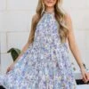 Daytime Sweetie Blue Floral Tiered Mini Dress -Trendy Clothing Store shopdressup blue floral mini dress 11 8596ef16 342d 4f3a aa35 e8a59a9226ad