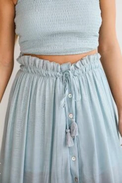 Sunny Impression Blue Maxi Skirt - DU DEAL -Trendy Clothing Store shopdressup blue maxi skirt 8