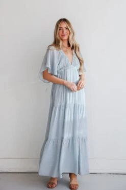 Delicate Destiny Dusty Blue Maxi Dress -Trendy Clothing Store shopdressup blue tiered maxi dress 5 b2479697 dc34 42f8 9e71 58557d70bdab
