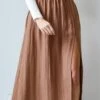 FINAL SALE - Truly Elevated Mocha Maxi Skirt -Trendy Clothing Store shopdressup brown midi skirt 7