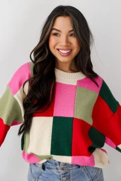 Comfiest Trend Checkered Oversized Sweater -Trendy Clothing Store shopdressup checkered sweater 5 6707f84a 7f2a 494e b4a5 ce4708089e4e