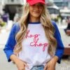 Chop Chop Raglan Tee -Trendy Clothing Store shopdressup chop Baseball tee