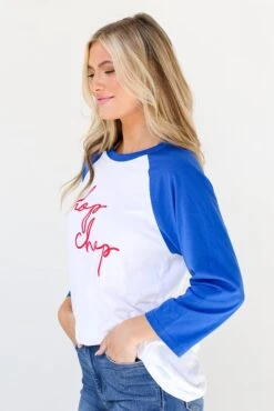 Chop Chop Raglan Tee -Trendy Clothing Store shopdressup chop baseball tee 8
