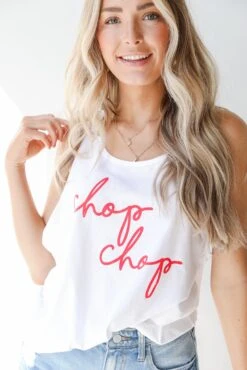 FINAL SALE - Chop Chop Graphic Tank -Trendy Clothing Store shopdressup chop chop tank 6