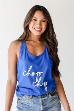 Blue Chop Chop Tank -Trendy Clothing Store shopdressup chop tank 4 3d4bafb5 997b 4469 97dd 4b0692d31caf