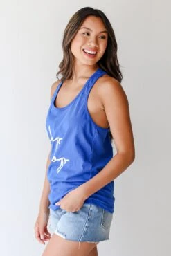Blue Chop Chop Tank -Trendy Clothing Store shopdressup chop tank 7 920530f3 d549 4ac6 80d8 1ab98d848143
