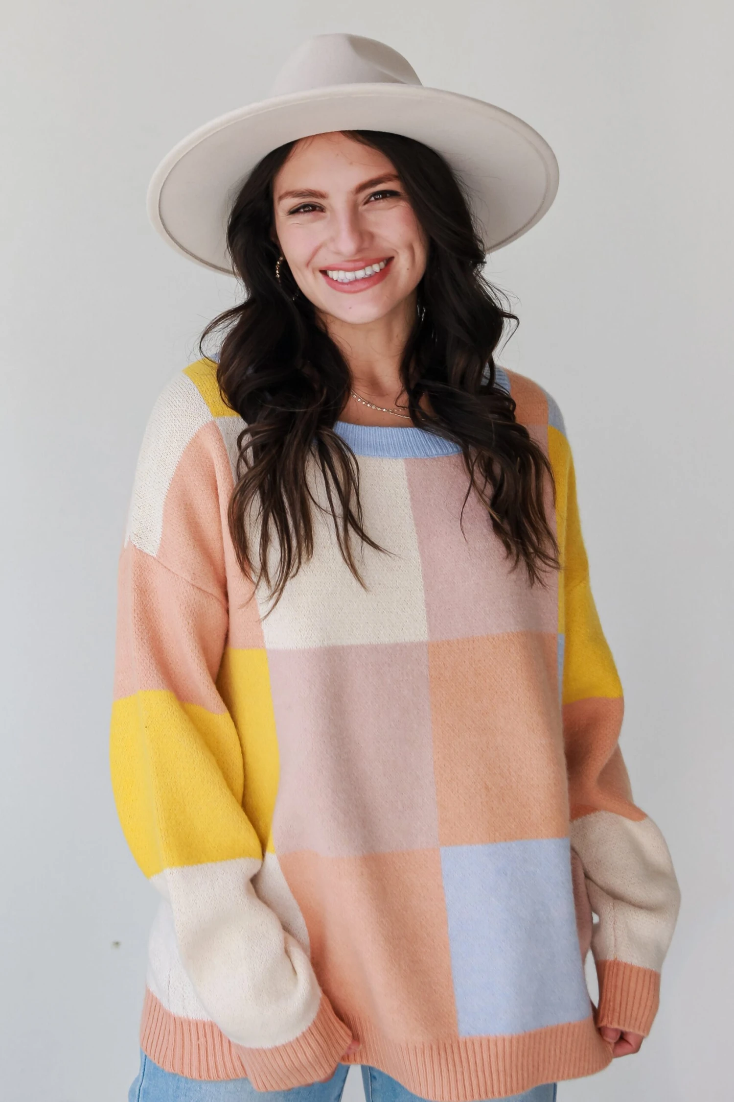 In Good Company Color Block Oversized Sweater - Image 4