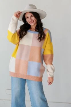 In Good Company Color Block Oversized Sweater -Trendy Clothing Store shopdressup color block sweater 5 189fa6d3 efdc 4479 b5c9 98486815baf0