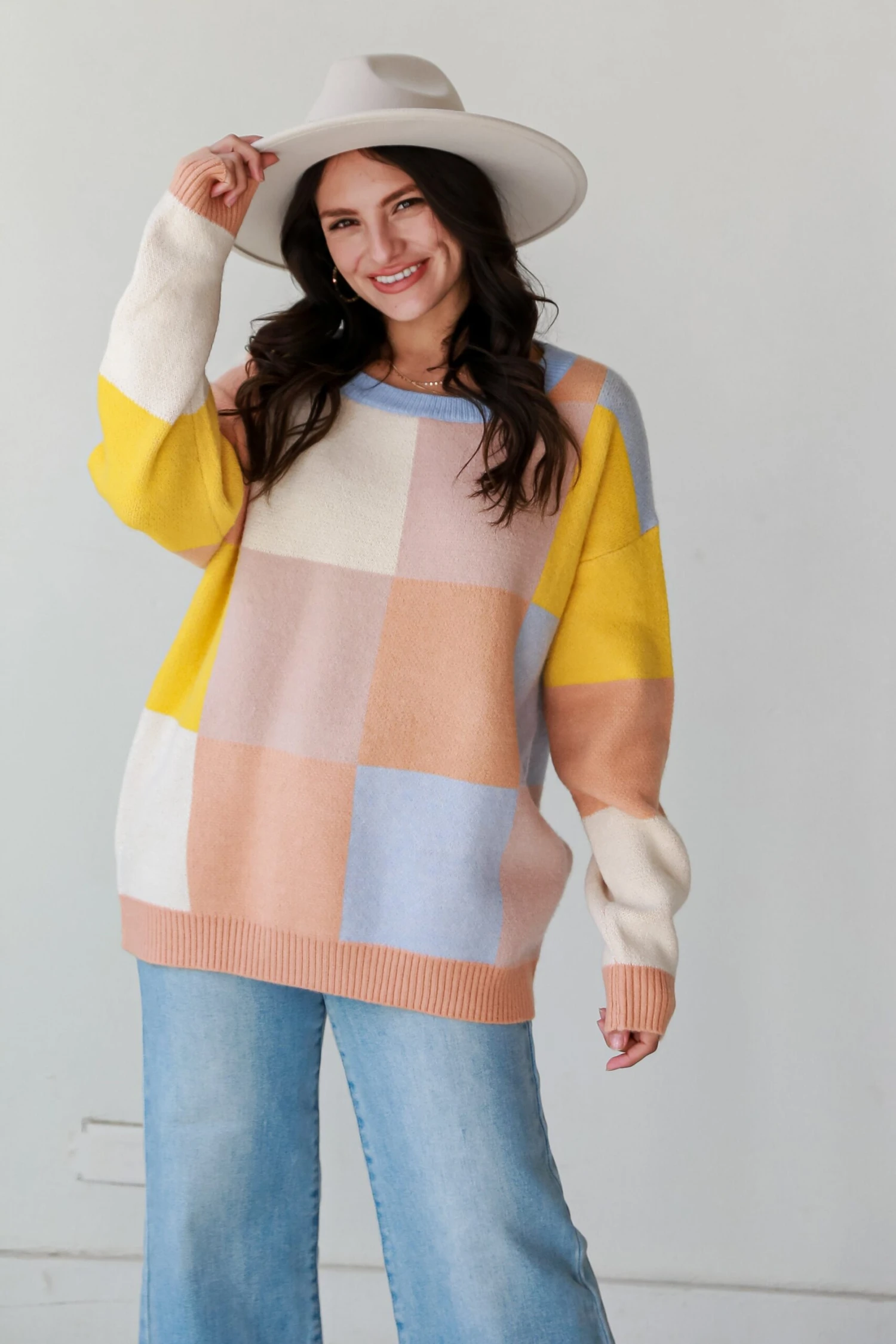 In Good Company Color Block Oversized Sweater - Image 7
