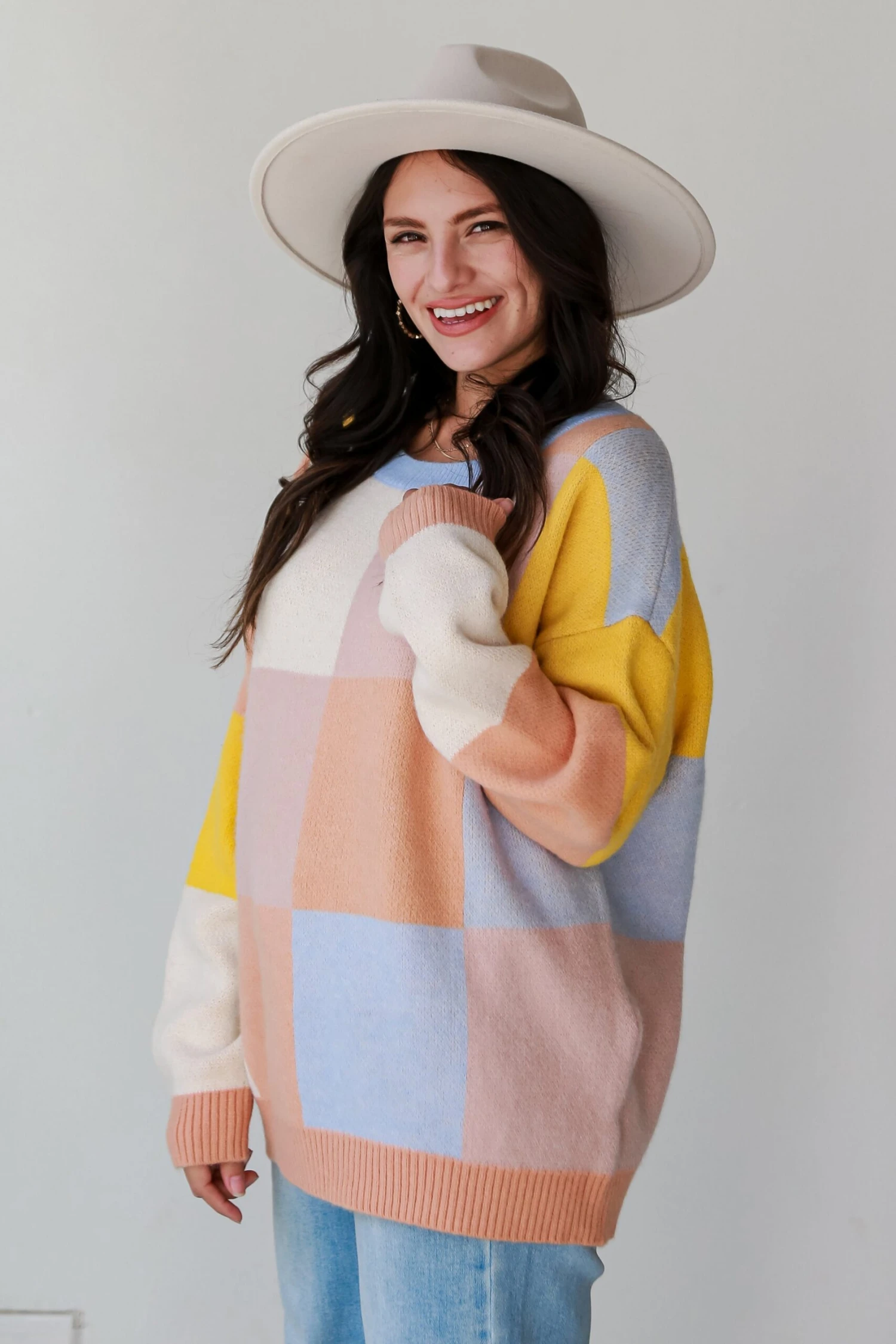 In Good Company Color Block Oversized Sweater - Image 5
