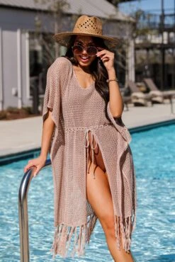 Ocean Waves Crochet Knit Coverup