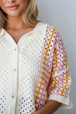 Adorable Enthusiasm Natural Crochet Knit Top -Trendy Clothing Store shopdressup crochet knit top 4 e07d60d8 4cc0 4da4 884f 9fdbe79809c1