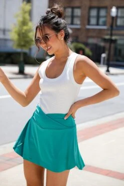 On The Rise Crossover Athletic Skort - DU DEAL -Trendy Clothing Store shopdressup crossover athletic skort 9