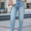 FINAL SALE - Trendy Vision Medium Wash Straight Leg Jeans -Trendy Clothing Store shopdressup denim jeans 92f28d19 ee7f 4cbe b555 545b64053f31