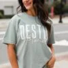 Sage Destin Florida Script Tee -Trendy Clothing Store shopdressup destin tee 5a2ea6b7 9057 4bf5 990d 88e50063abb1