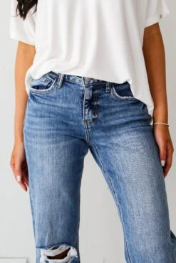 Sadie Medium Wash Distressed Dad Jeans Plus -Trendy Clothing Store shopdressup distressed denim jeans 6 1d25706a 8808 4d86 8b98 f94a16457b06