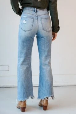 Crystal Medium Wash 90s Vintage Distressed Flare Jeans -Trendy Clothing Store shopdressup distressed flare jeans 8 48aafbce 69ad 4f28 a4be c52396191723