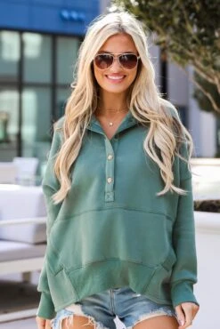 FINAL SALE - Lexi Oversized Fleece Pullover -Trendy Clothing Store shopdressup fleece pullover 21
