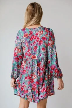 FINAL SALE - Adored Entrance Green Floral Babydoll Mini Dress -Trendy Clothing Store shopdressup floral babydoll dress 8 983aab9f 1a95 4f3f bf2e 25a6b5ee606f