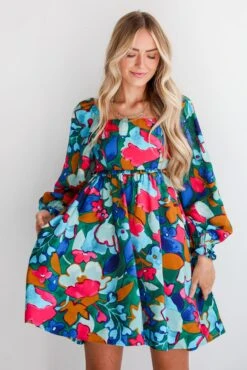 Daytime Delights Green Floral Mini Dress -Trendy Clothing Store shopdressup floral midi dress 2 59fd70b9 0629 4f9d bb90 a0c0c65526d4