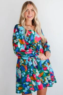 Daytime Delights Green Floral Mini Dress -Trendy Clothing Store shopdressup floral midi dress 5 3600f3e0 a1c0 415f be68 8f8d4bc1733f