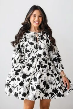 FINAL SALE - Pretty Whimsy Floral Babydoll Mini Dress -Trendy Clothing Store shopdressup floral mini dress 13 d3931602 fcf2 4ace 9296 0d0a55467b60