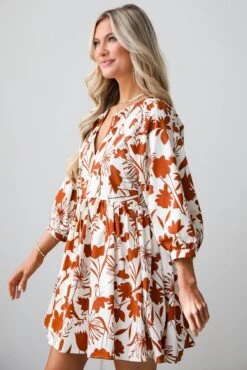 FINAL SALE - Pretty Whimsy Floral Babydoll Mini Dress -Trendy Clothing Store shopdressup floral mini dress 7 a8e23d61 6ea9 4b28 a963 eb3e4efbd6d3