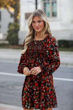 Romantic Hint Black Floral Mini Dress -Trendy Clothing Store shopdressup floral mini dress 7e10f3cf 0d81 495f 85c8 7eea44875e3b