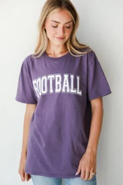 FINAL SALE - Football Tee -Trendy Clothing Store shopdressup football tee 27