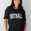 FINAL SALE - Football Tee -Trendy Clothing Store shopdressup football tee 4