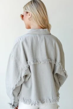 Do Your Thing Frayed Denim Jacket -Trendy Clothing Store shopdressup frayed denim jacket 11