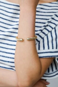 Jane Gold Cuff Bracelet -Trendy Clothing Store shopdressup gold cuff bracelet 2 ad9849a5 56f5 4d2c 9dac cad32d3f6ac9