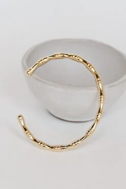 Rosie Gold Cuff Bracelet
