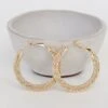Demi Gold Textured Hoop Earrings -Trendy Clothing Store shopdressup gold hoop earrings 11 cc0a4025 86e0 45ee 9f24 b2fc462c5a42