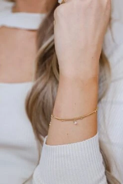 Eleanor Gold Layered Chain Bracelet