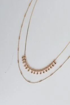 Joanna Gold Layered Chain Necklace
