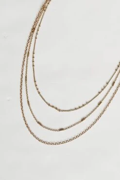 Clara Gold Layered Chain Necklace