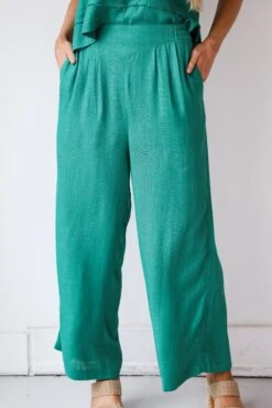 Dreamy Decision Linen Pants - DU DEAL -Trendy Clothing Store shopdressup green linen pants 7