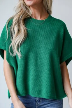 Easily My Favorite Kelly Green Sweater Top -Trendy Clothing Store shopdressup green sweater top 6