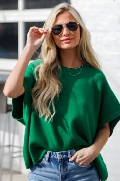 Easily My Favorite Kelly Green Sweater Top -Trendy Clothing Store shopdressup green sweater top 7