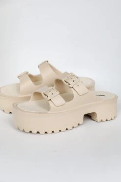Cabana Life Nude Platform Double Strap Sandals -Trendy Clothing Store shopdressup ivory platform double strap sandals 10